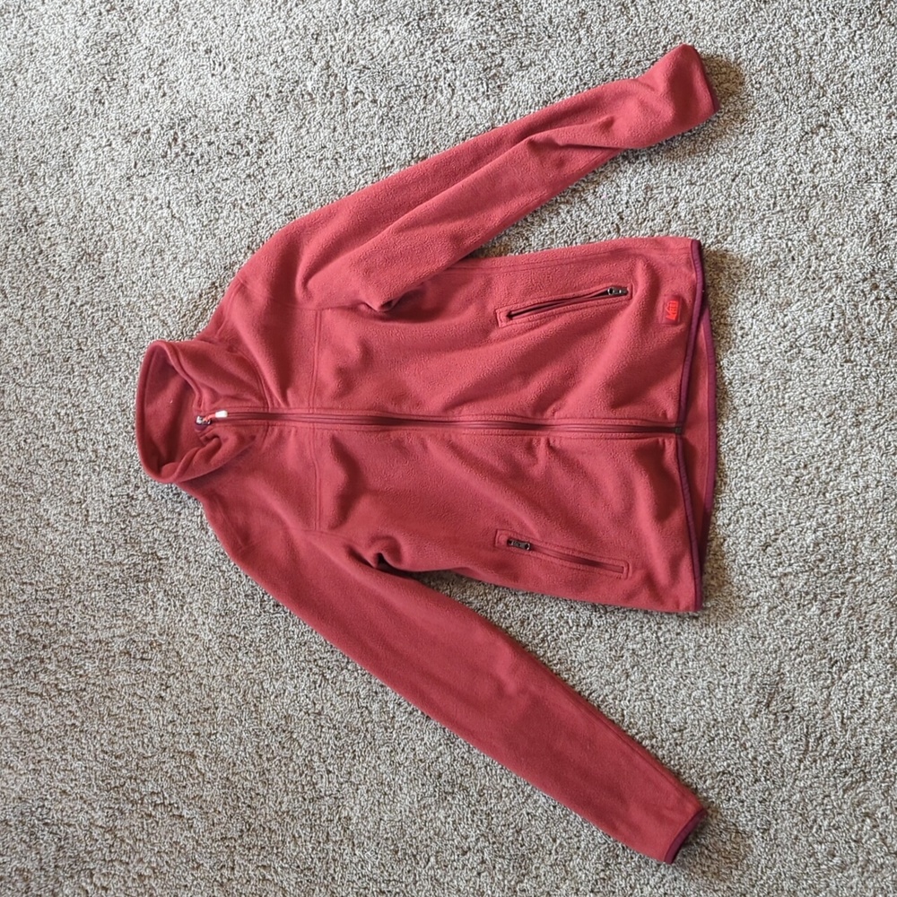 REI red Full zip Fleece women's S